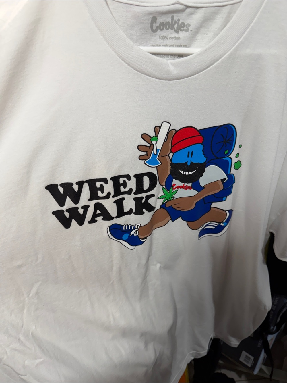 Cookies Men's White 'Weed Walk' Graphic Tee